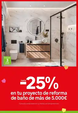 Leroy Merlin proyecto de reforma de baño oferta