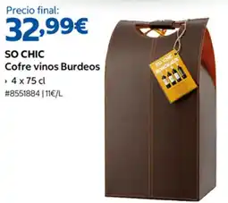 Costco So Chic cofre vinos burdeos oferta