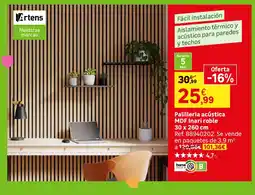 Leroy Merlin Artens palillería acústica MDF Inari roble oferta