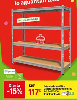 Leroy Merlin Spaceo estantería metálica oferta