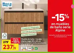 Leroy Merlin Roca mueble de baño serie Alpine oferta