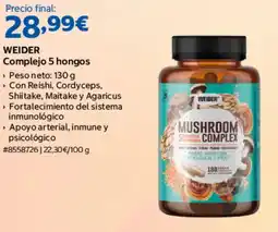 Costco Weider complejo 5 hongos oferta