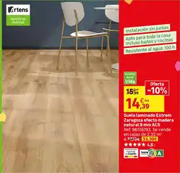 Leroy Merlin Artens suelo laminado extrem zaragoza efecto madera natural 8 mm ac5 oferta
