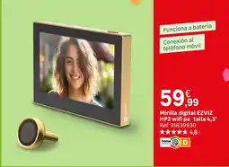Leroy Merlin Ezviz mirilla digital hp2 wifi pa oferta
