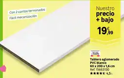 Leroy Merlin Tablero aglomerado PVC blanco oferta