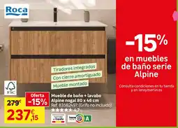 Leroy Merlin Roca mueble de baño serie Alpine oferta
