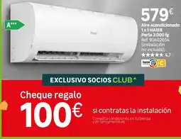 Leroy Merlin Haier aire acondicionado 1x1 Perla 3.000 fg oferta