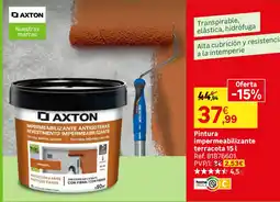 Leroy Merlin Axton pintura impermeabilizante terracota oferta
