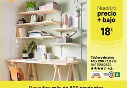 Leroy Merlin home INDEX Tablero de pino oferta