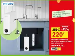 Leroy Merlin Philips sistema de ósmosis de flujo directo AUT8940 oferta