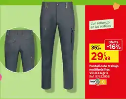 Leroy Merlin Velilla pantalón de trabajo multibolsillos gris oferta
