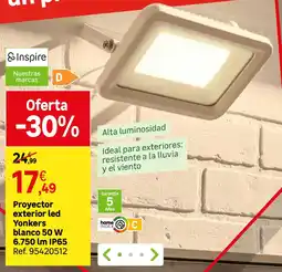 Leroy Merlin Yonkers proyector exterior led blanco 50 W oferta