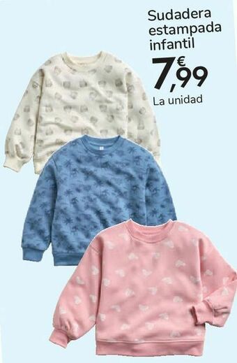 Carrefour Sudadera estampada infantil oferta