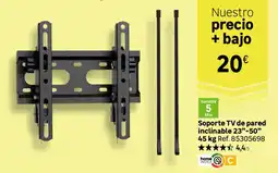 Leroy Merlin Soporte TV de pared inclinable 23"-50" oferta
