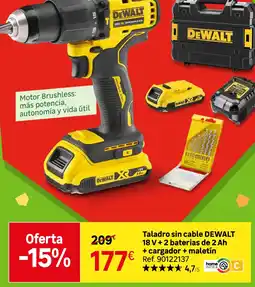 Leroy Merlin Dewalt taladro sin cable 18 v oferta