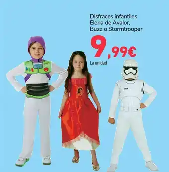 Carrefour Disfraces infantiles elena de avalor, buzz o stormtrooper oferta