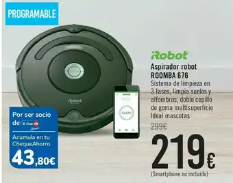 Carrefour Irobot aspirador robot roomba 676 oferta