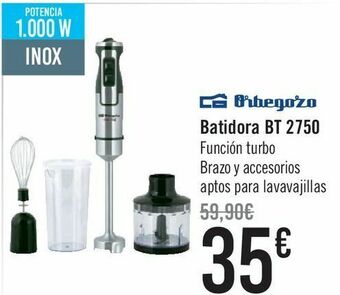 Carrefour Orbegozo batidora bt 2750 oferta