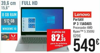 Carrefour Lenovo portátil ip 3 15ada05 oferta