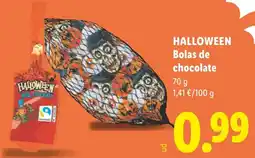 Lidl Halloween bolas de chocolate oferta