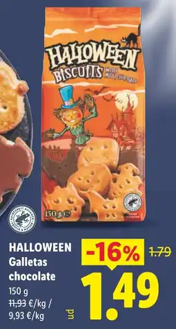 Lidl Halloween Galletas chocolate oferta