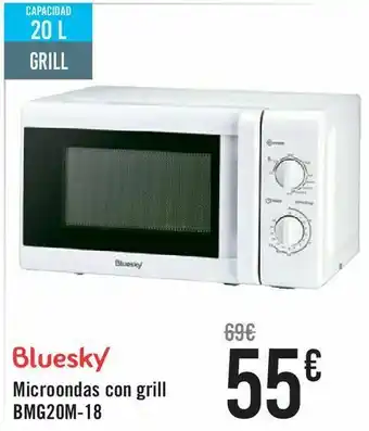 Carrefour Bluesky microondas con grill bmh20m-18 oferta
