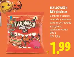 Lidl Halloween lollipop mix oferta