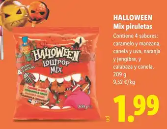 Lidl Halloween lollipop mix oferta