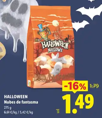 Lidl Halloween nubes de fantasma oferta