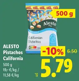Lidl Alesto Pistachos California oferta