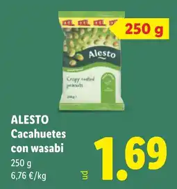 Lidl Alesto Cacahuetes con wasabi oferta