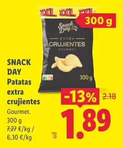 Lidl Snack Day patatas extra crujientes gourmet oferta