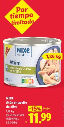 Lidl Nixe atún en aceite de oliva oferta