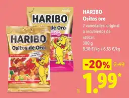 Lidl Haribo ositos de oro oferta