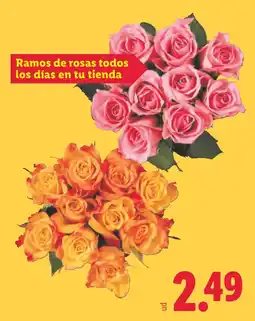 Lidl Ramos de rosas oferta