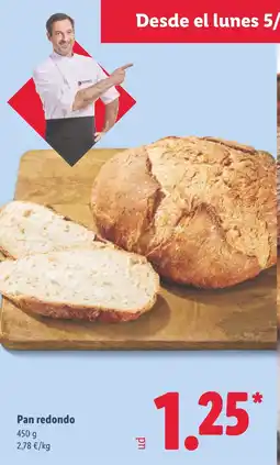 Lidl Pan redondo oferta