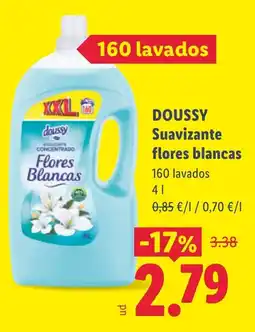 Lidl Doussy suavizante flores blancas oferta