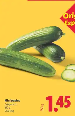 Lidl Mini pepino oferta
