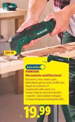 Lidl Parkside herramienta multifuncional oferta