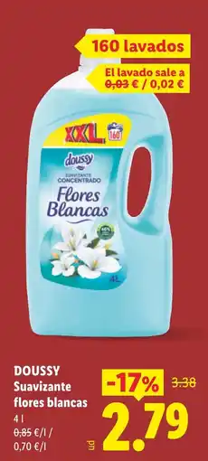Lidl Doussy suavizante flores blancas oferta