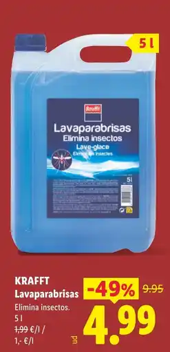 Lidl Krafft lavaparabrisas oferta