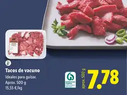 Lidl Tacos de vacuno oferta