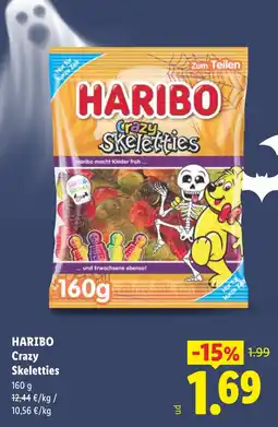 Lidl Haribo crazy skeletties oferta
