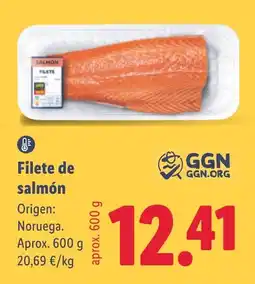 Lidl GGN filete de salmón oferta