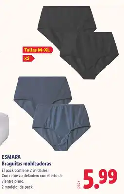 Lidl Esmara braguitas moldeadoras oferta