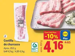 Lidl Lidl costilla de churrasco oferta