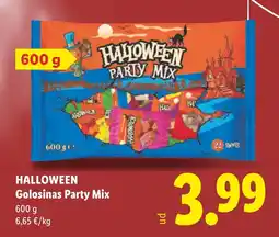 Lidl Halloween golosinas party mix oferta
