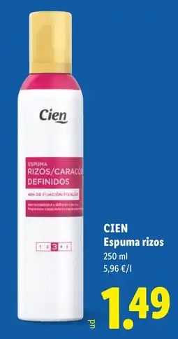 Lidl Cien espuma rizos oferta