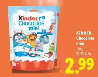 Lidl Kinder chocolate mini oferta