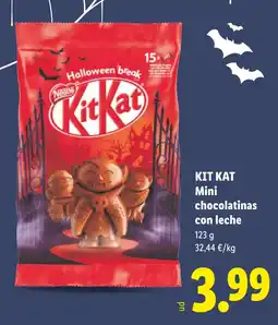 Lidl Kit Kat Mini chocolatinas con leche oferta